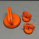 LILITUAN Car Dent Puller,3 PCS Powerful Suction Cup Dent Puller Dent Remover Tool Car Dent Removal Kit and Dent Repair Kit for Cars Body,Glass,Screen,Tiles Lifting (1 Large Orange+2 Small Orange)