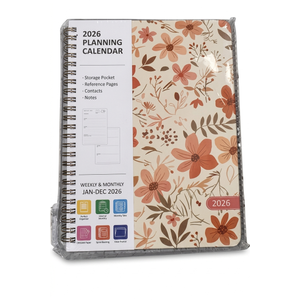 2026 Planner, Weekly and Monthly Calendar Academic Planner, Jan 2026 - Dec 2026, Planning Agenda Book for Desk Accessories and School Supplies - A5 (6.3'' x 8.5'') Pack of 5