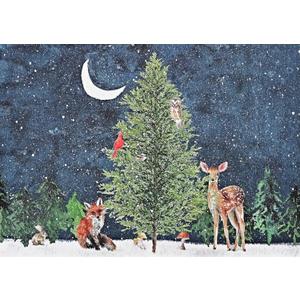 Moonlit Forest Friends Deluxe Boxed Holiday Cards (20 cards, 21 self-sealing envelopes) Moonlit Forest Friends Deluxe Boxed Holiday Cards (20 cards, 21 self-sealing envelopes)