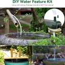POPOSOAP Solar Water Pump Fountain,20W Solar Fountain Pump 320GPH Solar Powered Water Pump with Adjustable Flow, PVC Tubing and 16.4ft Cord Length for Ponds, Garden, Waterfall, Fish Pond