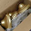 ZUMELER Gold 5Pcs Cake Stands Set Metal Round Cupcake Holder Cookies Dessert Display Plate Serving Tower Tray Platter with Handl for Baby Shower Wedding Birthday Party Celebration