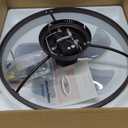 Ceiling Fans with Lights, 20" Coffee Brown Flush Mount Ceiling Fan with Remote, 6-Speed Low Profile Smart Fan for Bedroom, Kitchen, Kids Room, Small Room