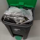 6Pack - Large Dog Pooper Scooper for yard - 20L Step Dog Poop Trash Can Outside - Pet Waste Container Outdoor with Removable Inner Bin - 28" Pooper Scooper & Long Handle Metal Tray&Rake & 50 Waste Bag