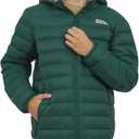Eddie Bauer Boys' CirrusLite Reversible Lightweight Down Puffer Jacket (Small, Mallard Green)