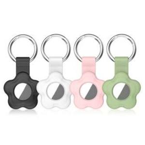 Compatible with AirTag Holder Case Keychain 4 Pack,Silicone for Air Tags Key Chain Ring Case Cover for Air Tag Holder GPS Tracker Item Air Tags Finders Accessories Air Tagholder for Kids,Bags,Luggages