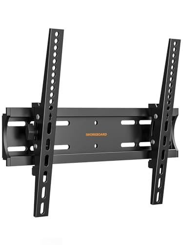 IWORKBOARD 40 50 55 inch Tilting TV Wall Mount for 24-65 '' TVs, Low Profile TV Mount, Ultra Slim Wall Mounts TVs Bracket, Max VESA 400x400mm, 99 lbs & 16 inch Studs, Fit Most 32+ 42 43 45 Screen