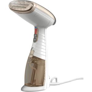Conair Handheld Garment Steamer for Clothes, Turbo ExtremeSteam 1875W Fabric Steamer, Portable Handheld Design, Strong Penetrating Steam, White/Champagne