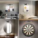 Modern LED Picture Light Dimmable 12.6 "Black Picture Light lampshade can Rotate up or Down 270 Degrees 3 Color Temperature Display Wall Art Light Battery Powered