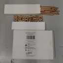 Birthday Cake Topper with Thin Candles and Holders (Rose Gold, 24 Pack)