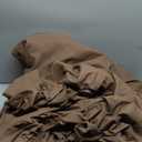 Litanika Queen Comforter Set Brown - 7 Pieces Bed in a Bag Queen Bedding Comforter Sets, Solid Lightweight Bed Set with Comforter, Sheets, Pillowcases & Shams (Queen (90"x90"))