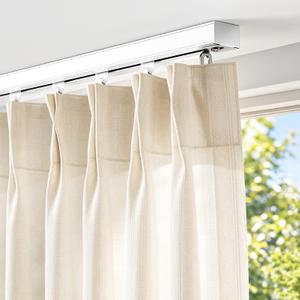 FELIDESIGN Ceiling Curtain Track, Room Divider Rail Set, White, 9ft-12ft