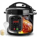 CAZACHEF 12L stainless steel Pressure Cooker | 24-hour Presetting electric rice cooker, 14 in 1 slow cooker with temperature control | LED Multifunction Steamer, Food Warmer with nonstick pot