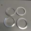 X AUTOHAUX 4pcs OD 87.1mm to ID 67.1mm Aluminium Alloy Car Hub Centric Rings Wheel Bore Center Spacer