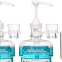 Dispenser Pumps for Listerine 1 or 1.5 Liter Mouthwash Bottles with Cup Holders, Resuable Cups and Clear Plastic Paper Cup Dispenser - Fits Total Care, Original, Zero Alcohol, Cool Mint, etc