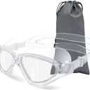 180Panoramic Swim Goggles Adult, Ultra-Comfort Liquid Silicone Anti-Fog/UV Pool & Outdoor Women Men Youth