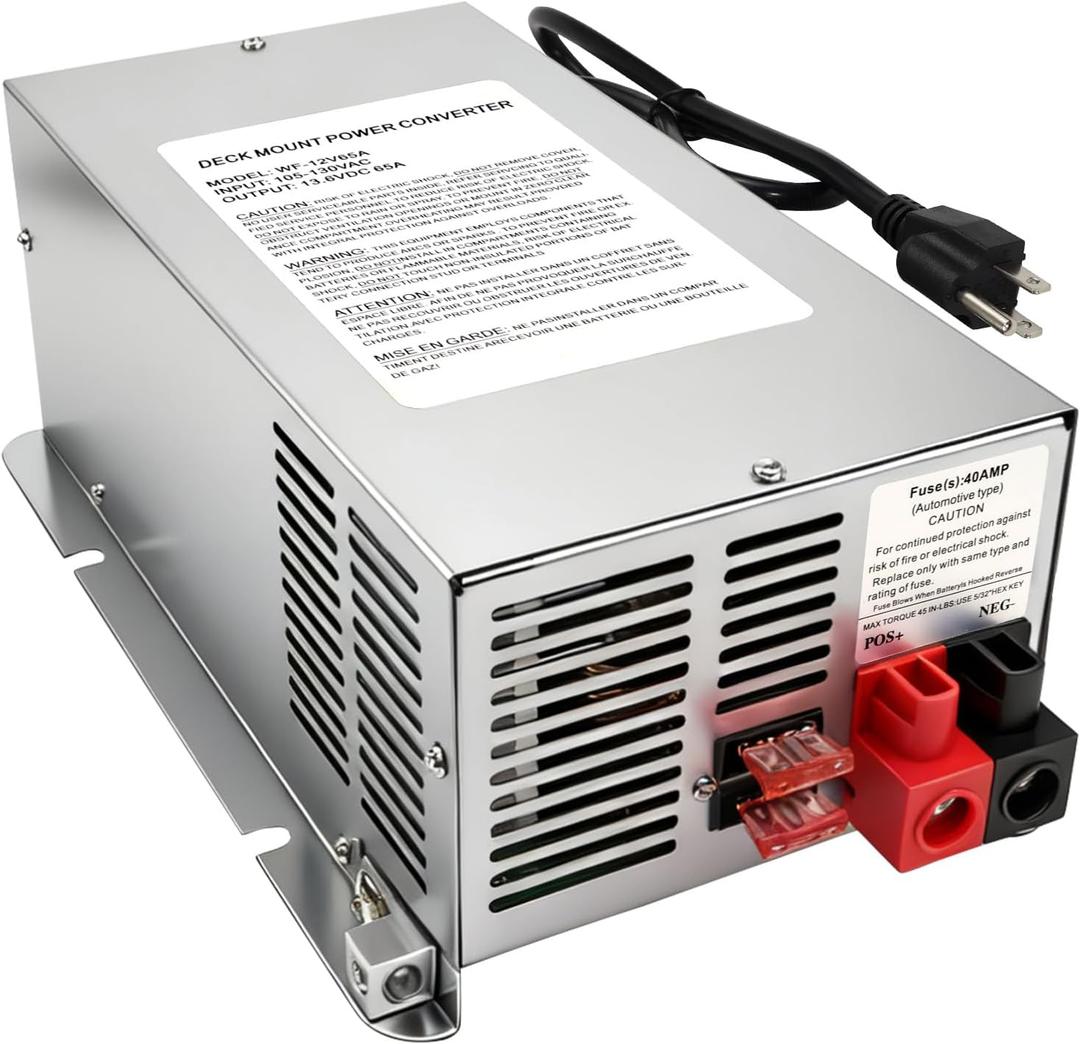 WF-9865 65 Amp Power Converter, Rv Power Converter, WF-9865-AD, Replace for RV Trailer Camper 9800 Series, WF-9865-AD, 65 Amp Power Converter for Rv