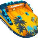 Airhead Mable Towable Tube for Boating, 1-4 Rider Inflatable Boat Tube for Water Tubing, Heavy Duty Full Nylon Cover, EVA Foam Pads, Dual Tow Point, Patented Speed Safety Valve
