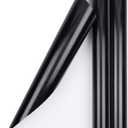 JAM Paper Gift Wrap - Glossy Wrapping Paper - 50 Sq Ft Total (30 in x 10 Ft Each) - Black - 2 Rolls/Pack