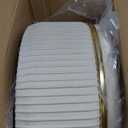 Adjustable Vanity Stool with Storage, 360 Swivel Makeup Stool Chair Small Velvet Round Ottoman with Gold Base for Bedroom (Beige)