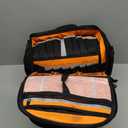 Tool Backpack Bag, HVAC Heavy Duty Construction Tools Backpack for Men, 1680D Professional Level Durable Tool Organizer, with Molded Base & Combination Lock, for Electricians & Home Repair-Version 3.0