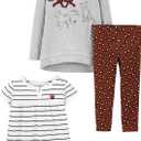 Simple Joys by Carter's Baby Girls' 3-piece Playwear Set (4T)