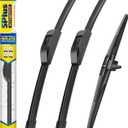 5 PLUS Silicone Windshield Wipers Fits Honda Pilot 2009-2015 (3 PACK) | 22"+21"+14",Long-Lasting Silicone Wiper Blades,All-Weather Durability,Streak-Free Wiping,Clear Visibility in Harsh Weather