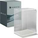 Funko Pop Protector - Acrylic Display Case - Sturdy Stackable Design - 4mm Case for 4" Vinyl Figures - White Base