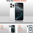 AIGOMARA Magnetic for iPhone 16 Pro Case [Compatible with MagSafe] Clear Floral Flower Pattern Phone Case with Wrist Strap Lanyard, Slim Shockproof Cover for Girls Women, Green