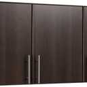 Prepac Elite 54" Wall Cabinet, Espresso Storage Cabinet with 2 Adjustable Shelves, Storage Closet for Pantry, Kitchen and Bathroom 12" D x 54" W x 24" H