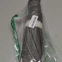 SHACOS Round Placemats Set of 4 Round Braided Placemats 15 inch Cotton Polyester Woven Table Placemats for Dining Table Holiday Party (Black Grey, 4)