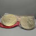 kaiyomi 4Pcs Stanchions with Red Velvet Ropes Set, 5 Feet Velvet Ropes and Posts Poles for Red Carpet Party Decoration and 360 Photo Booth (Golden)