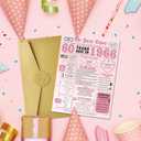 2 x IDU 60th Birthday Card for Women,60th Birthday Gifts & Decorations for Women, 60 Year Old Birthday Gifts Cards for Mom Sister Wife Family Friends