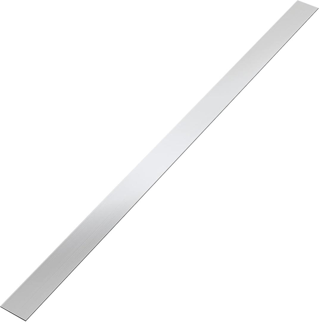 304 Brushed Stainless Steel Finishing Sheet Metal Gap Filler Trim Strip Metal Trim for Home Kitchen Tools (Silver,1.5 x 29.5 Inch)