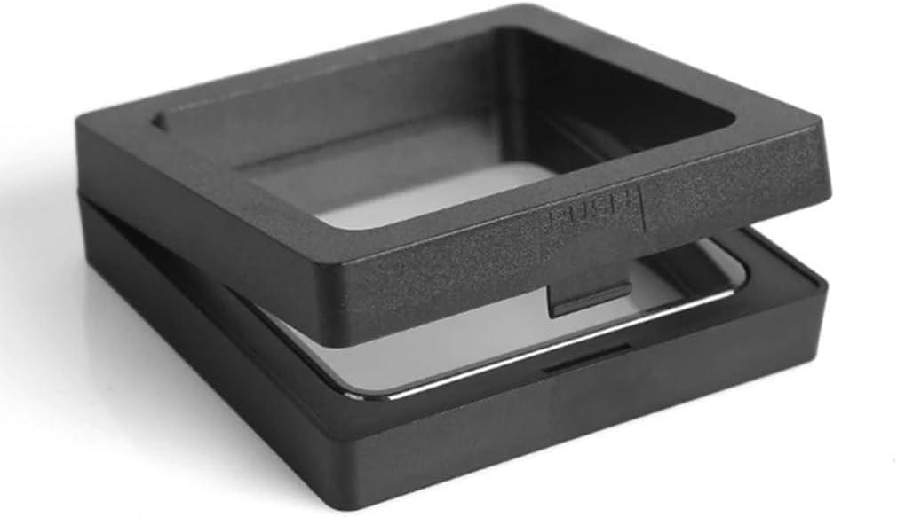20 Pcs Coin Holder Challenge Coin Display 3D Floating Display Case for AA Coin Jewelry Challenge Coin Medal Antique Rock Gem 2.75 x 2.75 x 0.8 inch Black and White (2.75 X 2.75 Inches)