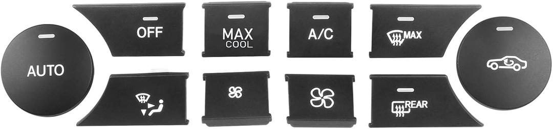 Jaronx Compatible with Mercedes Benz Climate Control Buttons, C-Class W204 GLK X204 Air Conditionin Heater AC Button Fan Replacement for C-Class 2008-2010,GLK 2008-2012 (10PCS)