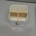 Toothbrush Holders for Bathroom Countertop, Detachable Electric Toothbrush Holder with Divider Toothbrush and Toothpaste Organizer Storage (3 Slots White)