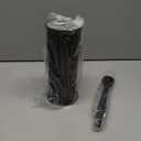 UPTRONIC Toilet Brush, Toilet Bowl Brush with Extra Long Handle Durable Bristles Toilet Scrubber and Covered Holder for Toilet Brush Set for Bathroom Cleaning (Black, 1 Set)