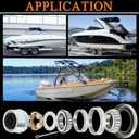2 Sets Trailer Bearing Kit 3500 lb Boat Trailer Axle Bearing Kits L68149 L44649 Bearing Kits, with 171255TB Grease Seal, Spindle Nut, Dust Cap for 3500lb 1-1/16'' to 1-3/8'' #84 Spindles