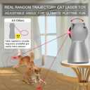 YVE LIFE Laser Cat Toys for Indoor Cats,The 4th Generation Real Random Trajectory Motion Activated Rechargeable Automatic Cat Laser Toy,Interactive Cat Toys for Bored Indoor Cats/Kittens (Gray)
