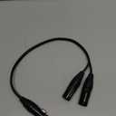 Cable Matters Balanced XLR Splitter Cable - 1.5ft / 0.5m, XLR Y Cable 2 Male to 1 Female