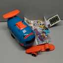 Dwi Dowellin Airplane Car Toy,Steering Wheel Toys for 3 4 5 6 Year Old Boys&Girls with Sound and Light,Toddler Educational Plane Driving Toy Gift for Kids Aged 3+, Blue