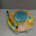 Potaroma Dog Puzzle Toy 2 Levels, Slow Feeder, Pup Food Treat Feeding Dispenser for IQ Training and Entertainment for All Breeds 4.2 Inch Height (Yellow Blue)