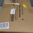 4ft Prelit Artificial Small Christmas Tree with Warm White Multi-Color LED Lights, Remote Control and Timer Operated, Metal Stand Red Berries & Pine Cone Slim Pencil Decoration for Indoor/Outdoor