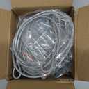 10 Pack Stage Lights Safety Cables, Stainless Steel Security Cable for Stage DJ Party Lights, Thickened 5/32" Diameter Wire Ropes with Loops and Carabiner for Luggage Garage, 33 inch Length