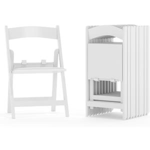 Flash Furniture Hercules Series Kids Padded Folding Chairs for Children, Children's Event Seats with 264-lb. Static Weight Capacity, Set of 10, White