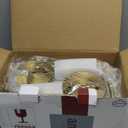 Gold Battery Operated Wall Sconces Set of 2, Crystal Rechargeable Wireless Wall Sconce Light Fixtures for Home Decor, Dimmable 12 RGB and 3CCT Wall Lamps with Remote for Living Room Bedroom Hallway