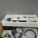 Ceiling Fans with Lights and Remote, 52 Inch Modern Industrial Ceiling Fan with Reversible DC Motor, Flush Mount Black and Gold Ceiling Fan LED Light for Living Room Bedroom Patio(Matte Black & Gold)