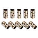 uxcell 10pcs JDB Bearing Bushing Sleeve 8mm Bore x 12mm OD x 20mm Length, Self-Lubricating Graphite Brass Bushings