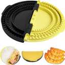 3-in-1 Tortilla Sealer, Tacos Tortilla Crimper Maker, Adjustable Size, For 6"-8-10" Crust, Make Sealed Quesadillas,Tacos, Burritos, Sandwich & More, BPA-Free, Yellow & Black