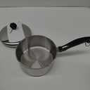 Farberware Classic Stainless Steel Sauce Pan/Saucepan with Lid, 1 Quart, Silver,50000,11.2"D x 6.3"W x 4.4"H